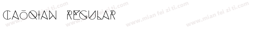 caoqian Regular字体转换